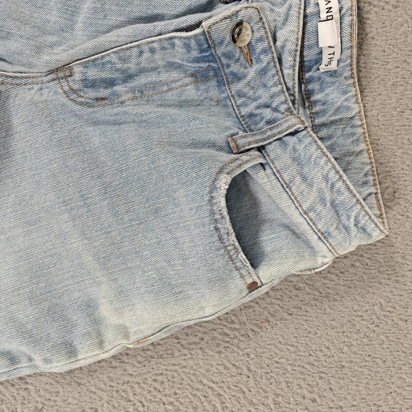 And Now This Jeans Womens 26 Light Wash Straight Leg High Rise Denim 100% Cotton - Picture 6 of 16